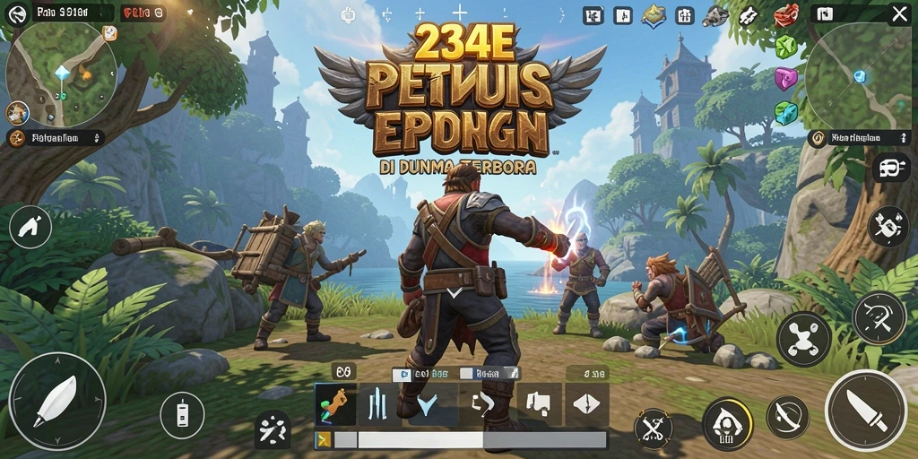 Gameplay petualangan penuh aksi di dunia terbuka 234E.