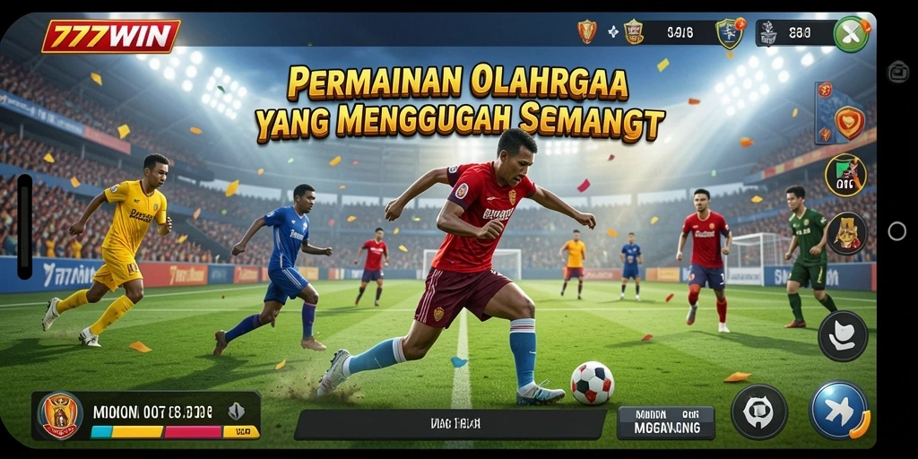 Screenshot gameplay 777WIN yang menampilkan pertandingan olahraga yang seru.