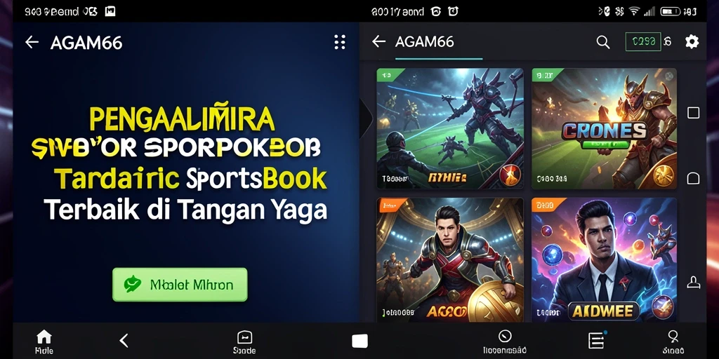 Tampilan menarik dari gameplay Sportsbook AGAM66 yang menegangkan.