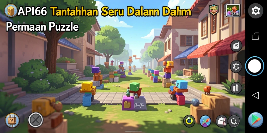 Tampilan gameplay yang menarik dari game Puzzle API66.