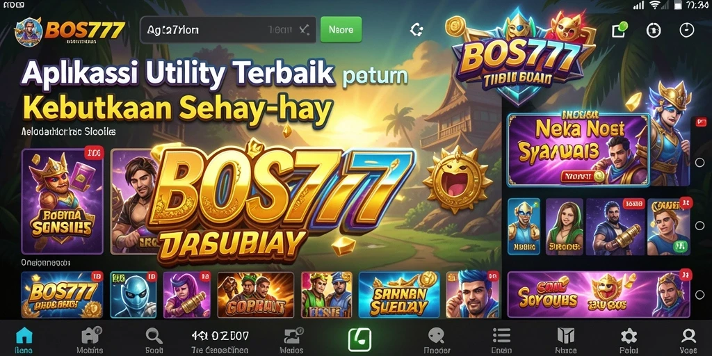 Tampilan aplikasi BOS777 yang intuitif dan mudah digunakan.