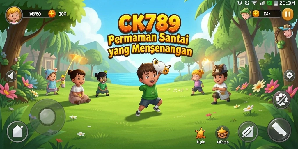 Screenshot utama CK789 menampilkan momen permainan santai yang menyenangkan.