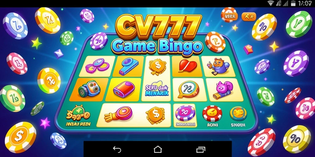 Tampilan utama gameplay Bingo di CV777 yang seru dan interaktif.