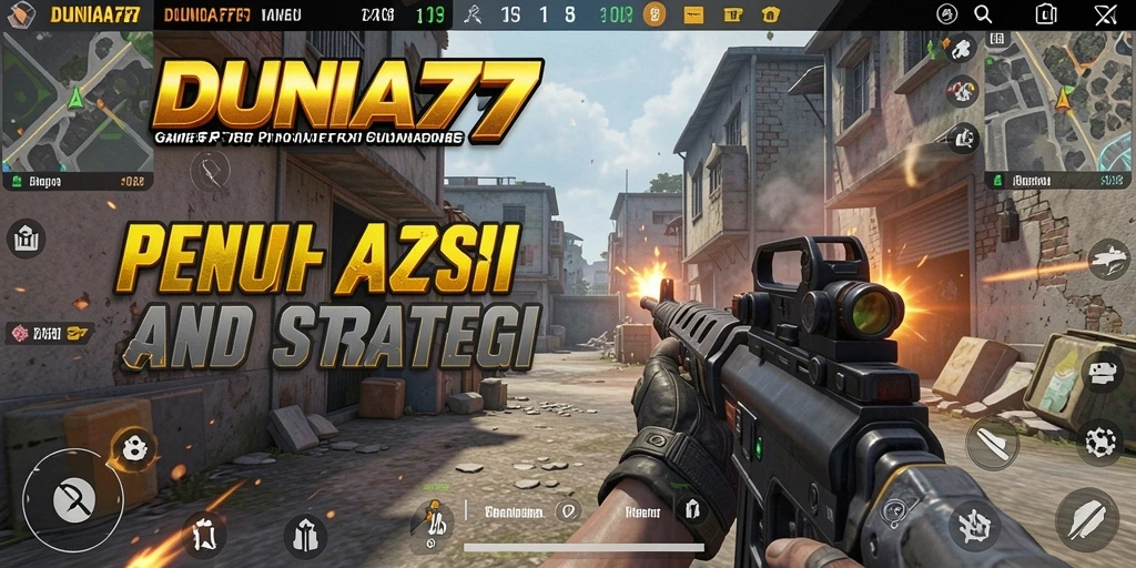 Tampilan gameplay menarik dari DUNIA77 dengan aksi tembak-menembak intens.