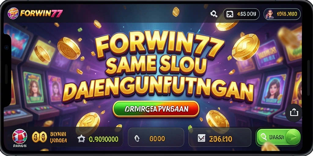 Screenshot gameplay FORWIN77 menunjukkan keseruan mesin Slot yang dipenuhi dengan fitur menarik.