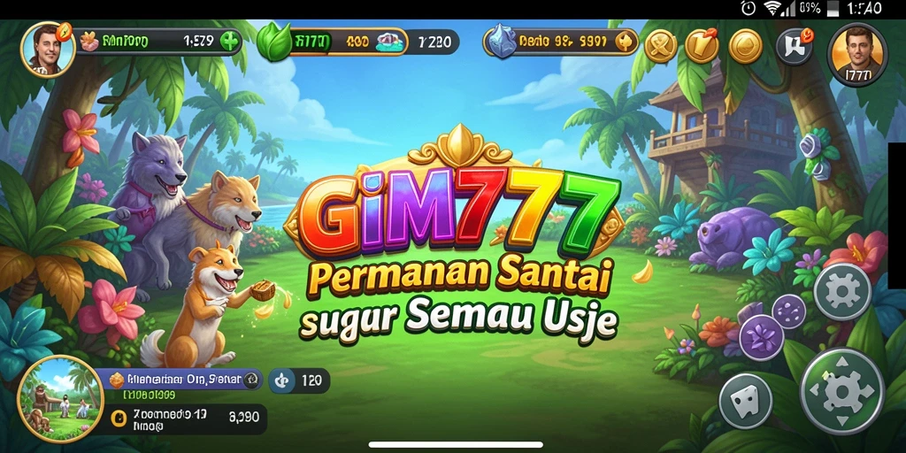 Tampilan gameplay santai penuh warna di GIM777.