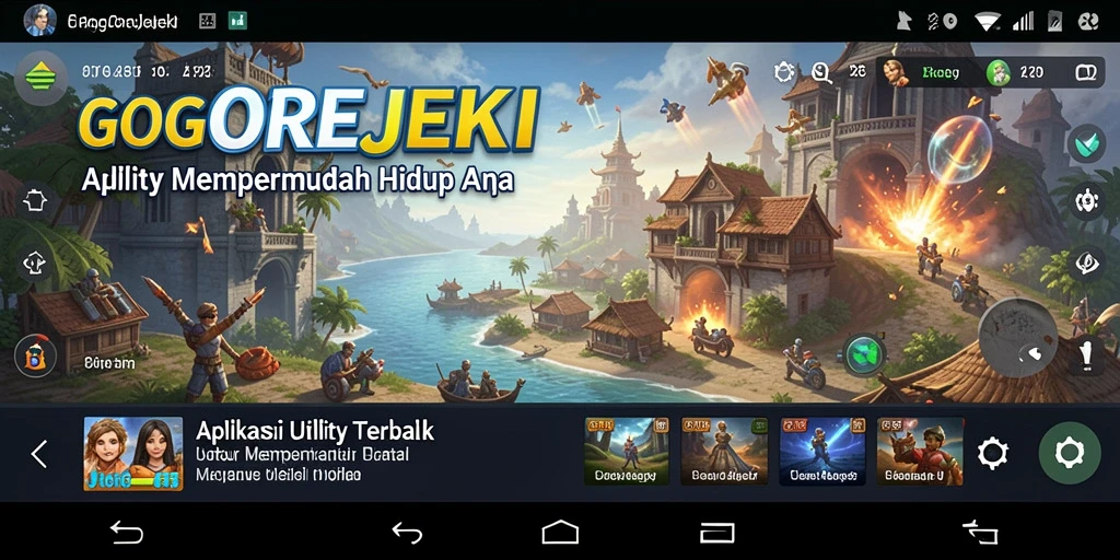 Tampilan antarmuka GOGOREJEKI yang sederhana dan intuitif.