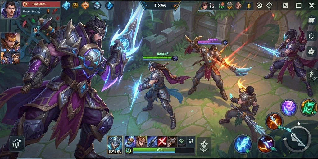 Tampilan gameplay seru dan penuh strategi di IDX66.
