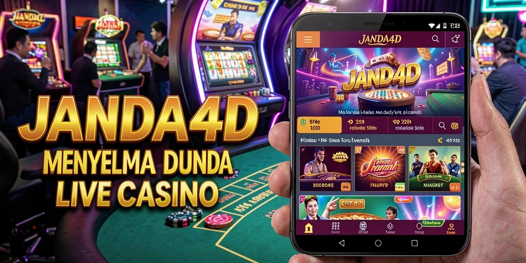 Tampilan menarik dari permainan live casino di JANDA4D.