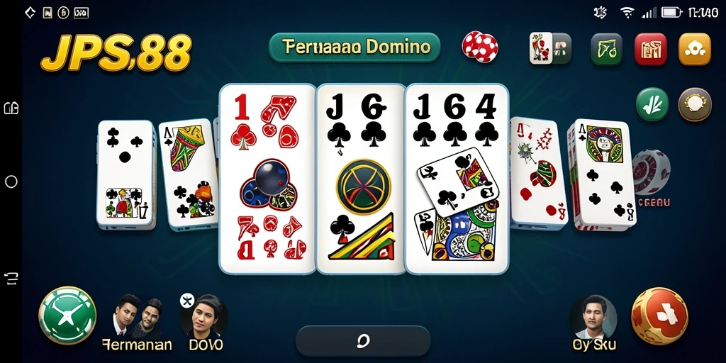 Screenshot gameplay JPS88 menampilkan keseruan bermain Domino.