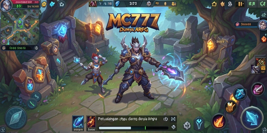 Tampilan mendebarkan dari gameplay ARPG di MC777.