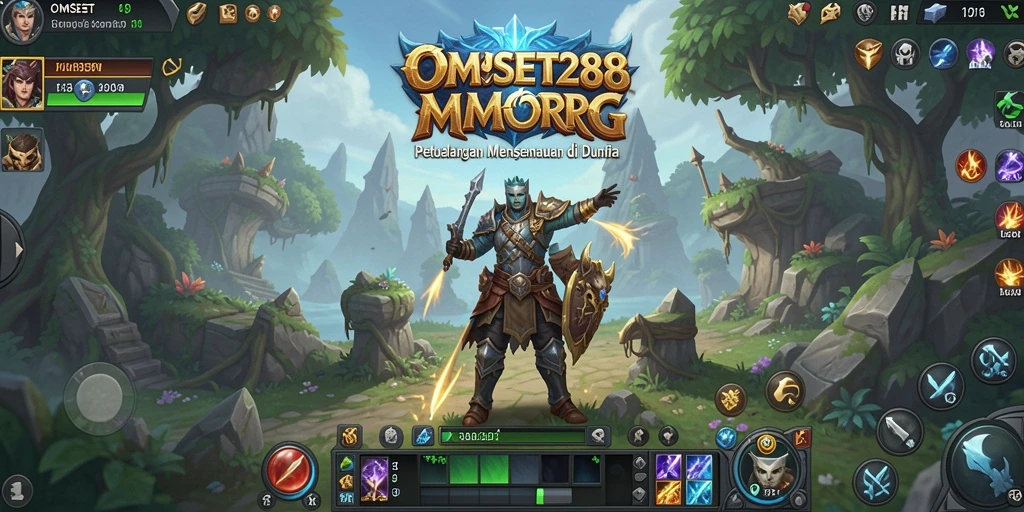Tampilan gameplay seru dari OMSET288 dalam petualangan MMORPG.