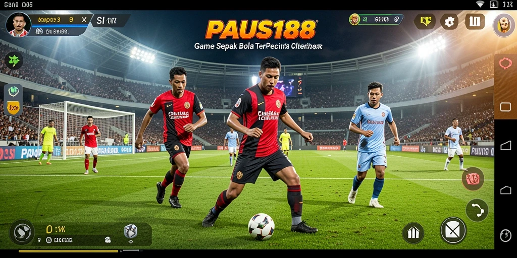Gameplay seru dan antusiasme sepak bola yang nyata.