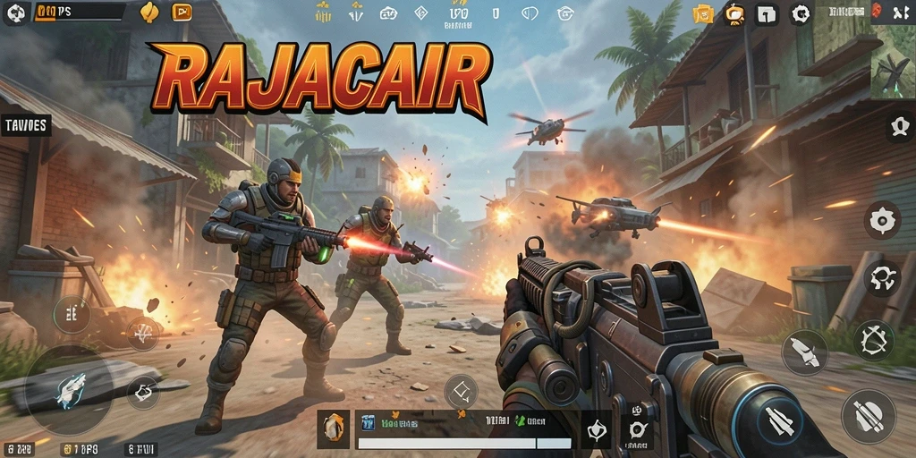Gameplay seru RAJACAIR dengan aksi tempur yang cepat.