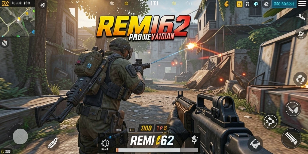 Tampilan gameplay seru di REMI62 dengan aksi menegangkan.