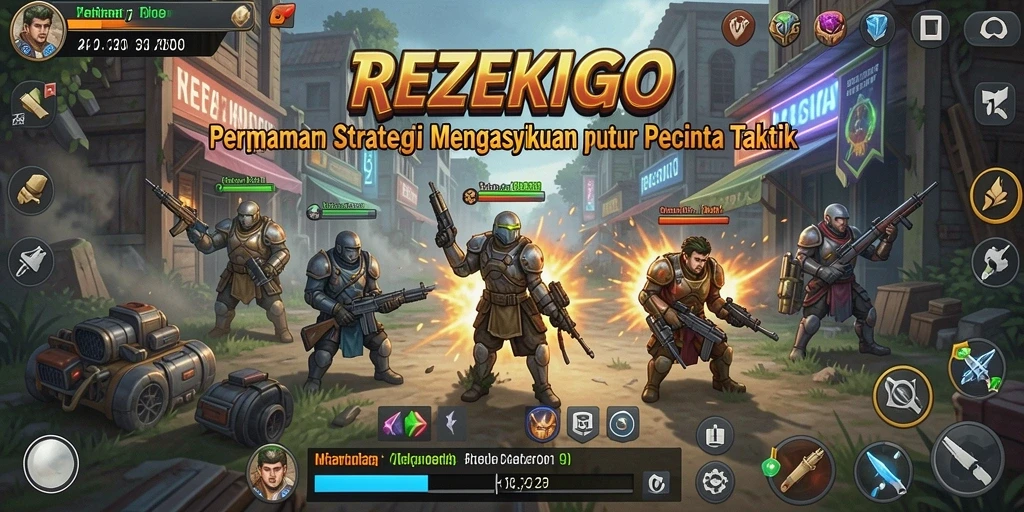 Tampilan gameplay mendebarkan di <strong>REZEKIGO</strong> dengan strategi yang menegangkan.