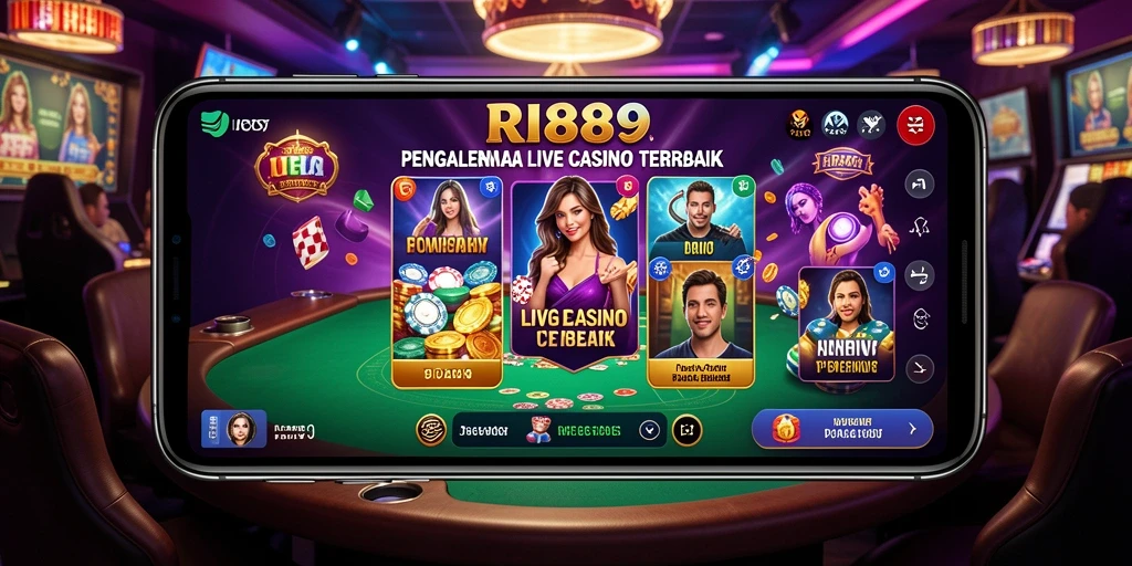 Tampilan menarik dari gameplay Live Casino RI889.