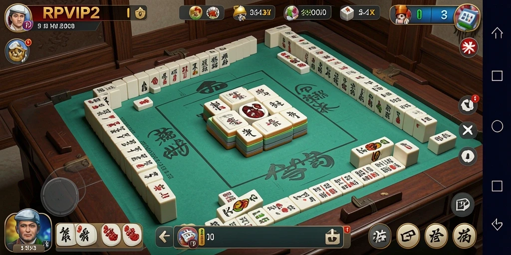 Tampilan gameplay RPVIP2 yang mendebarkan dengan grafis Mahjong yang menarik.