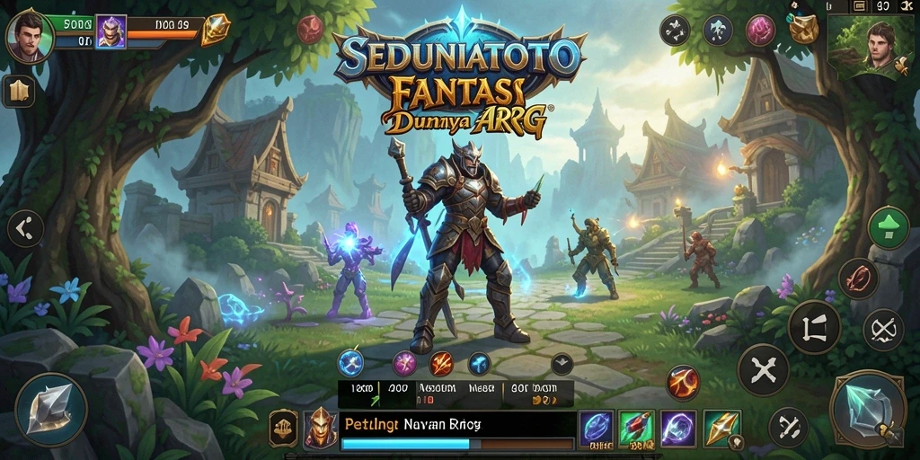 Menampilkan aksi seru dalam gameplay ARPG SEDUNIATOTO.