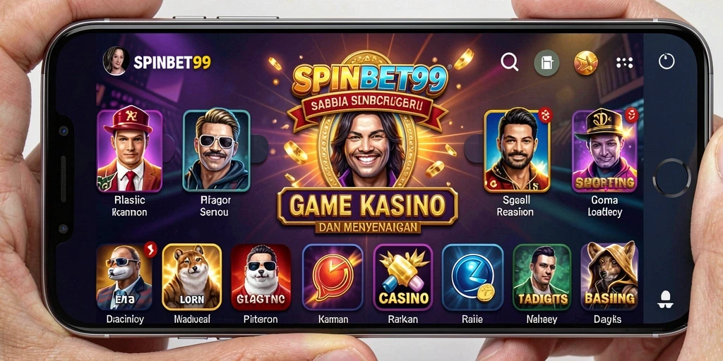 Tampilan menarik dari gameplay SPINBET99 dengan tema Kasino.