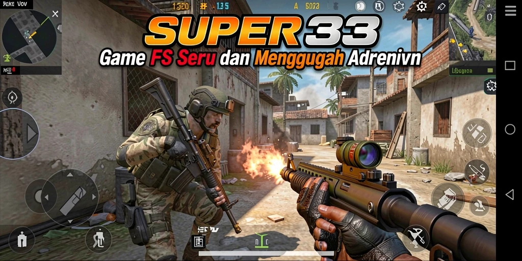 Gameplay mendebarkan dengan aksi tembak-menembak yang intens.